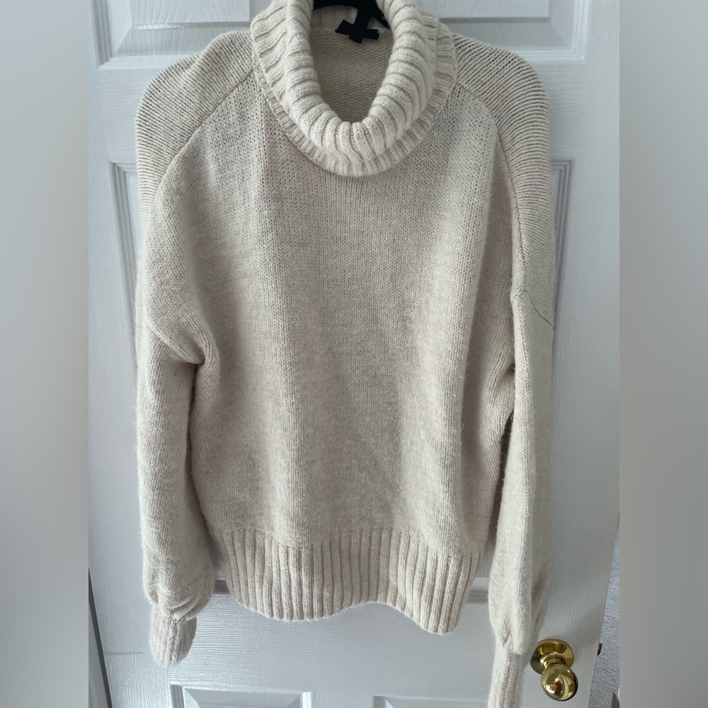 Cream turtleneck sweater